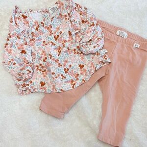 Little Cozmo Floral Two Piece Set